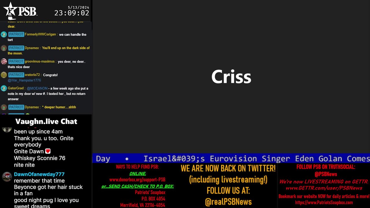 2024-05-13 23:00 EDT - Crossing the Matrix: with Chris