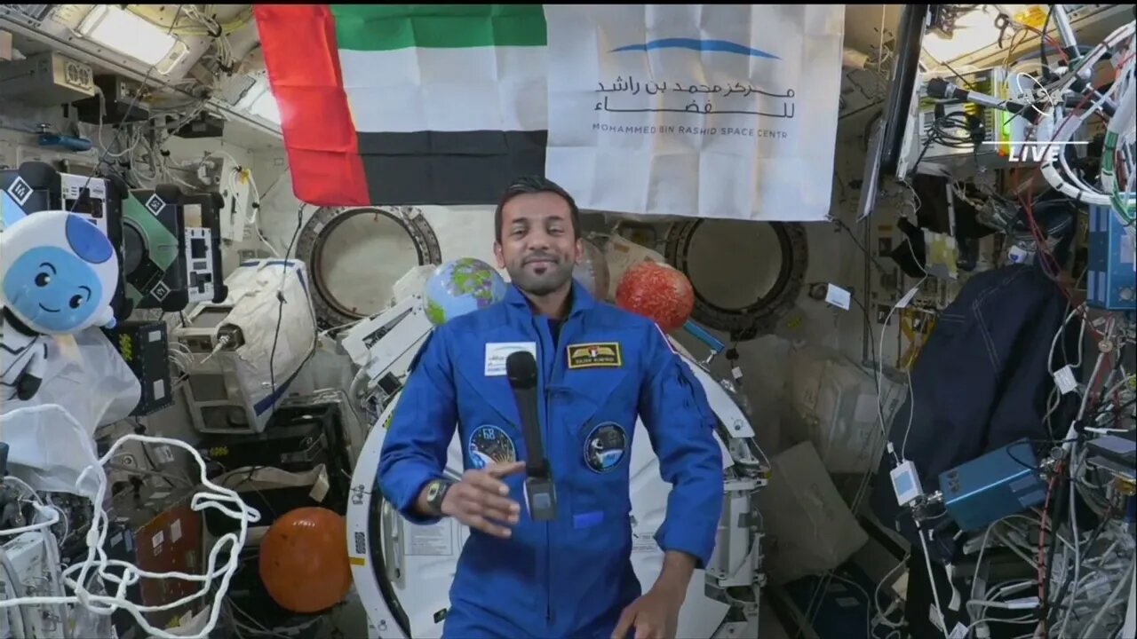 UAE Astronaut Speaks In Arabic At ISI For The First Time In History