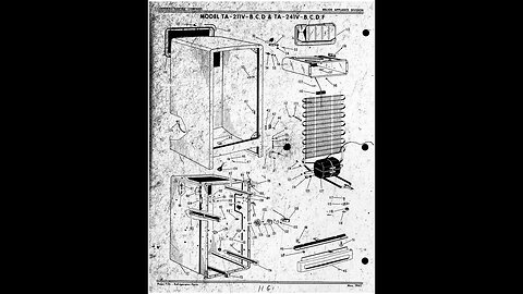 GE - General Electric appliance part schematic and break down - Card 11