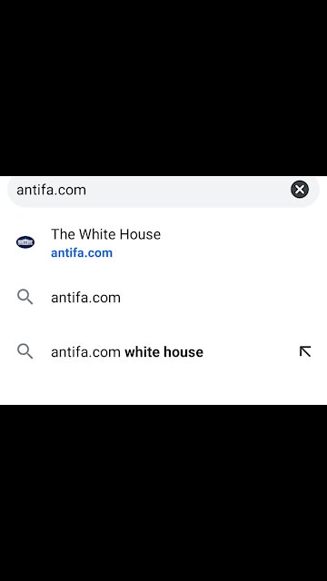 Antifa.com the new Whitehouse website