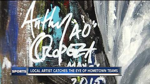 Local painter getting praise from KC's superstar athletes