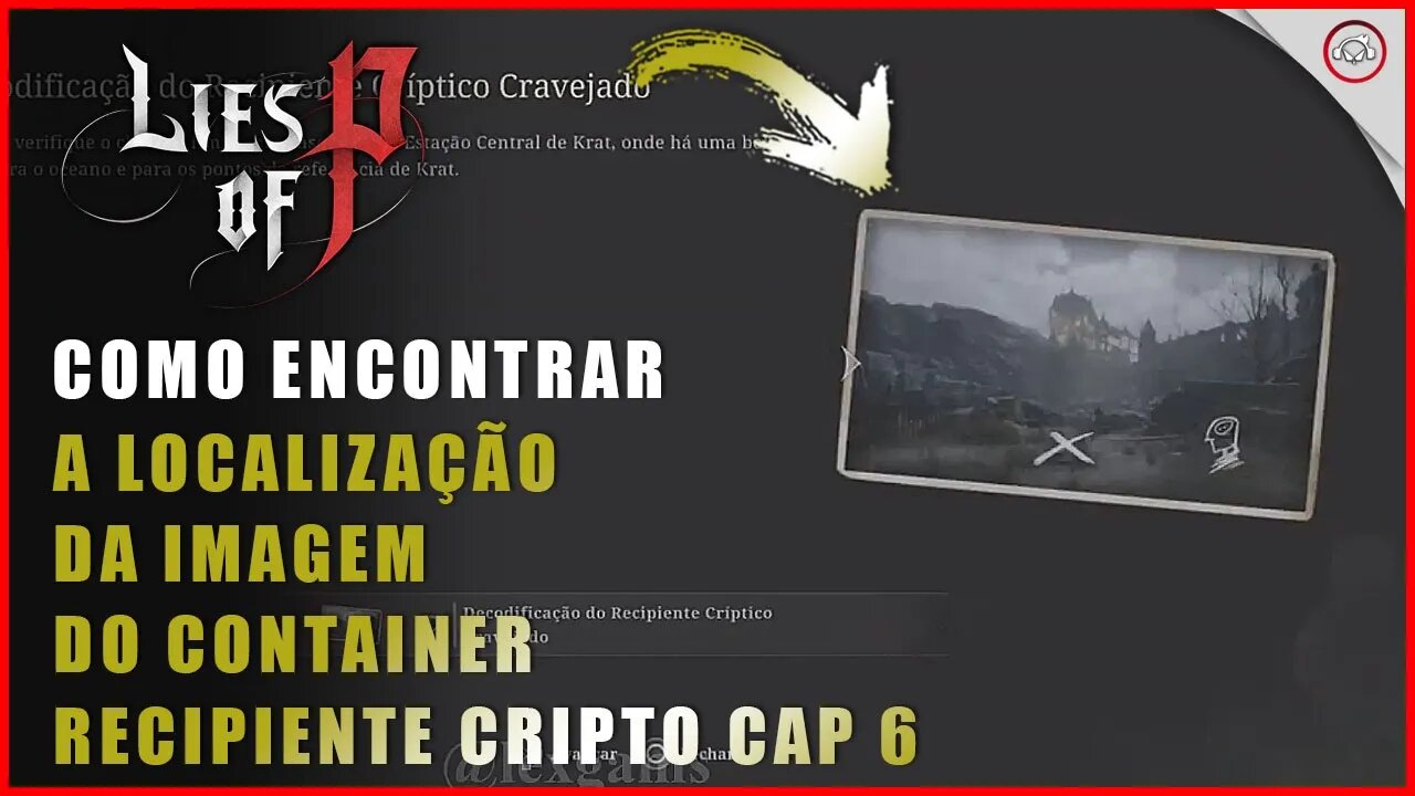 Como encontrar a localização da imagem do decodificador do Recipiente Críptivo Cravejado no Cap 6