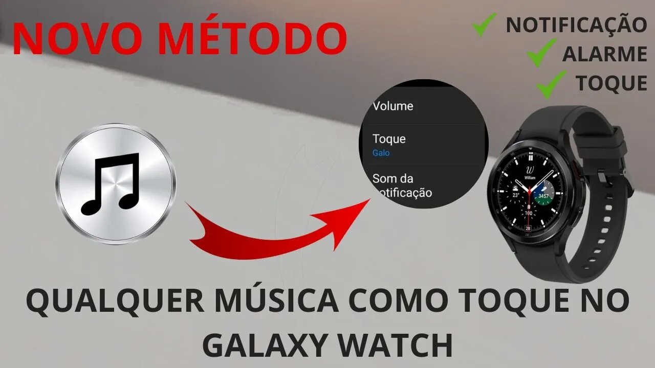 Como colocar qualquer música como toque no Galaxy Watch (Novo Método)