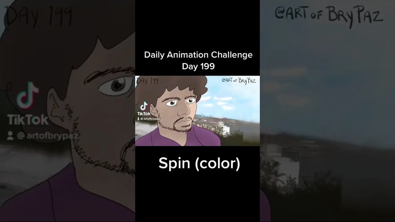 Day 199: Spin (Color) #fyp #dailyanimation #animation #anime #flipaclip #mentalcanvas #sakuga #nyc