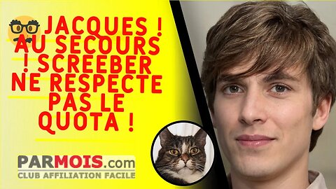 🥸 Jacques ! Au secours ! Screeber ne respecte pas le quota !