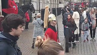 Female guard shouts make way #horseguardsparade