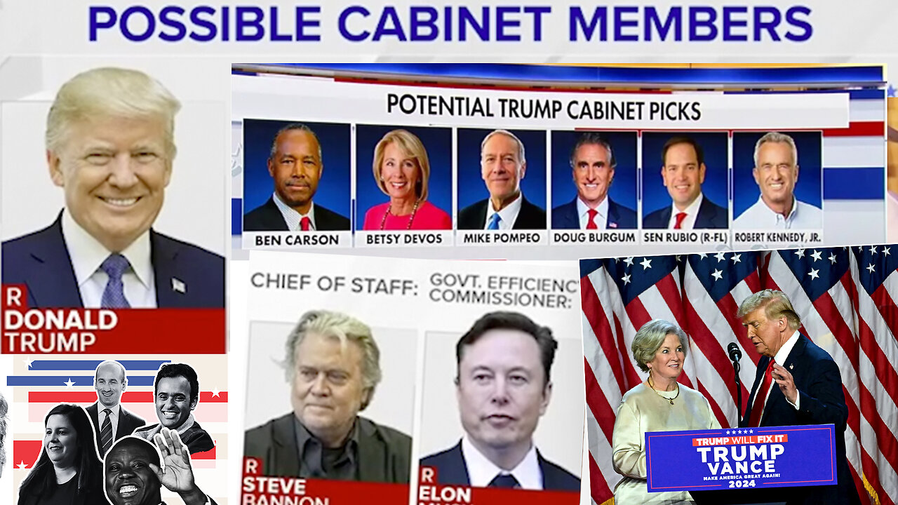 Trump Cabinet Picks | Susie Wiles Chosen As Chief of Staff + Who Will Trump Pick to Be In His Cabinet? Will Elon Musk, Robert F. Kennedy Jr. & Mike Pompeo Make the Cut In Trump's Cabinet? Who Is Elon Musk?