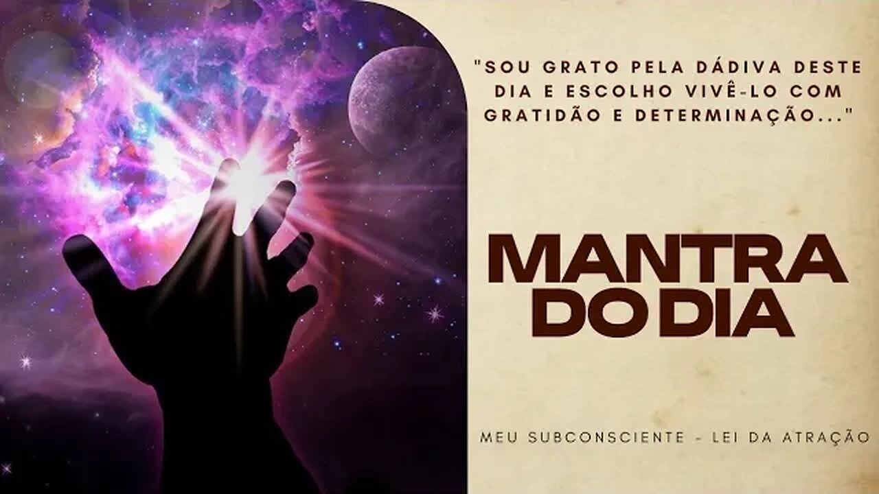 MANTRA DO DIA -Sou grato pela dádiva deste dia e escolho vivê-lo com gratidão e determinação #mantra