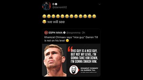 Darren Till responds to Khamzat Chimaev gets passport photos of his cheeks for UFC fight island