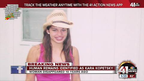 Human remains found in Cass Co. ID'd as Kara Kopetsky