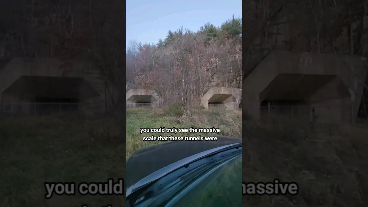 abandoned WW2 tunnels going into the mountains