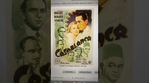 Old Casablanca Movie Poster Sold For Half A Million Dollars, Crazy