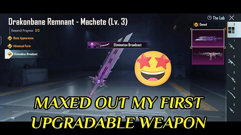 Maxed out my first upgradable weapon in bgmi 🤩