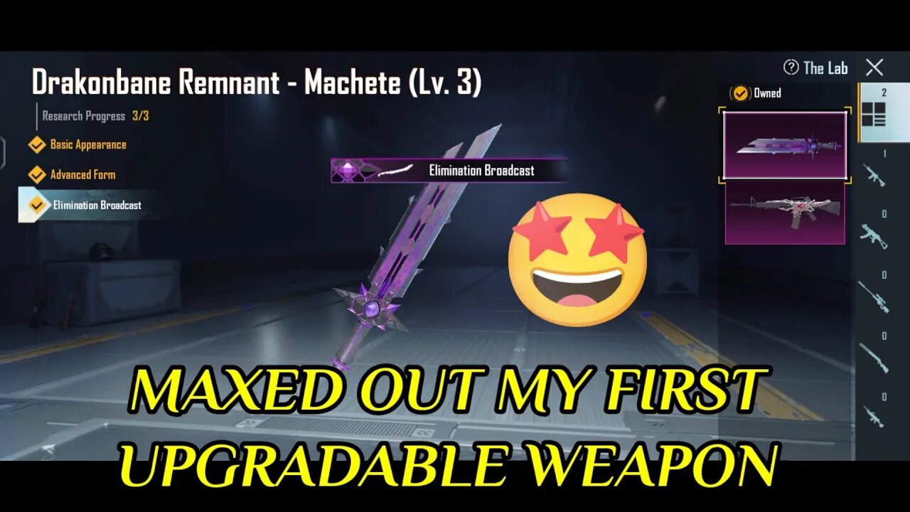 Maxed out my first upgradable weapon in bgmi 🤩