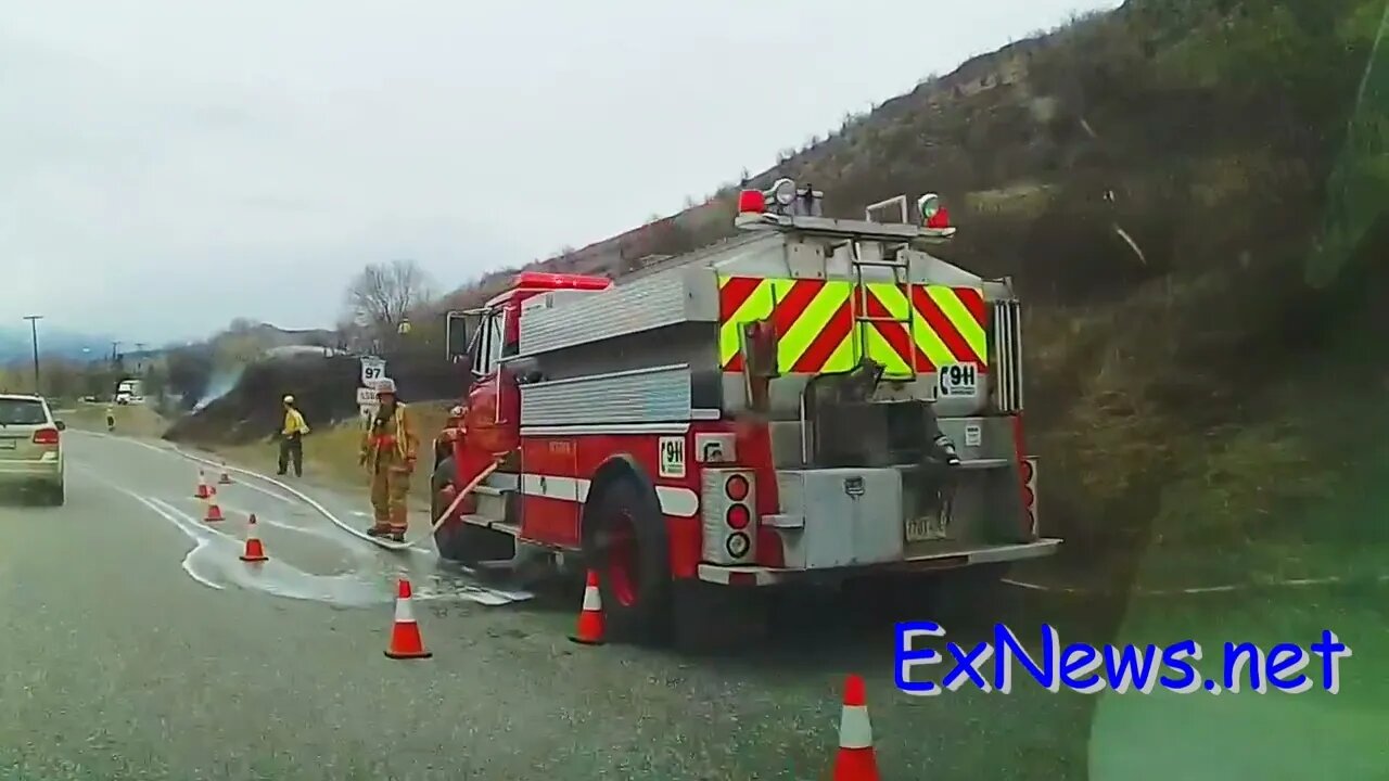 97 and Old Kamloops Grass Fire Friday Afternoon