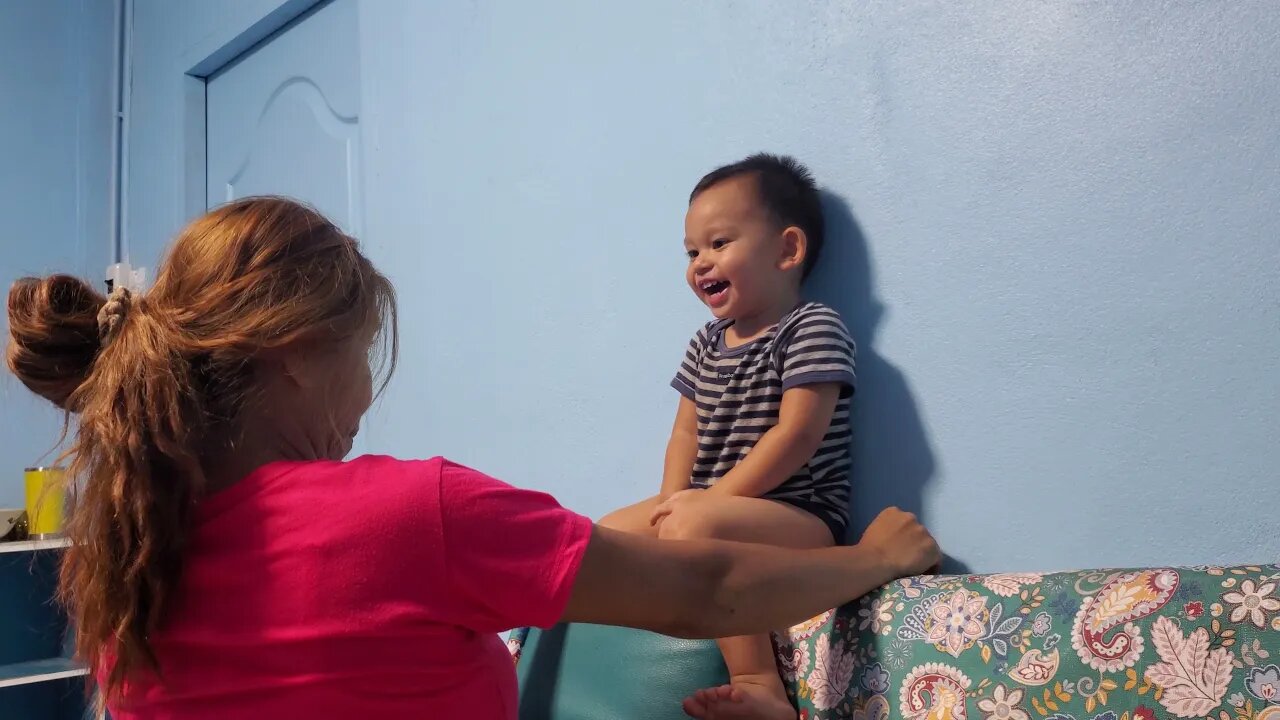 Baby Laughing with Mom