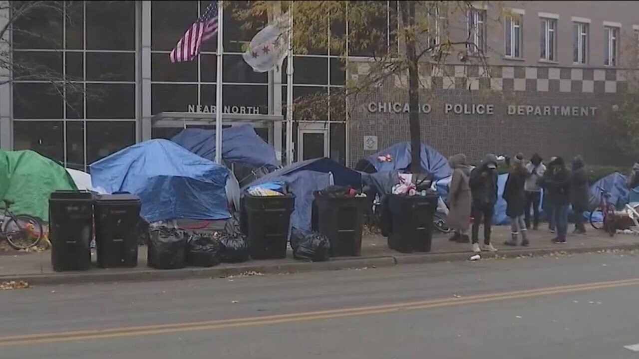 Illegal Immigrants Sleeping In Chicago Streets And Police Stations As Temps Drop Below Freezing