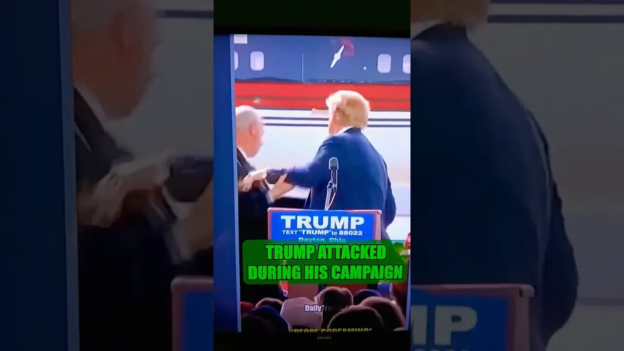 Trump attacked during speech