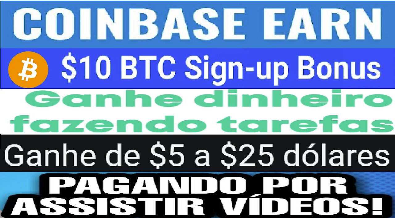 [ Coinbase Earn ] Receba $10 em cripto grátis no Registro | Tarefas é $3 a $50 com KYC | Home Office