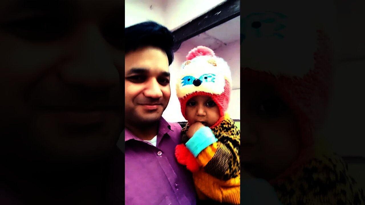 injoy with my cute baby