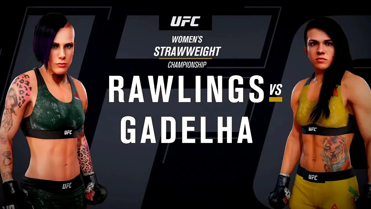 EA Sports UFC 3 Gameplay Claudia Gadelha vs Bec Rawlings