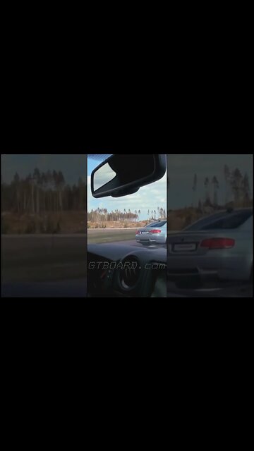 485 HP Nissan GTR Vs ESS BMWM3 6-speed manual Kompressor raceto 280 km/h 170 mph #streetrace#race #