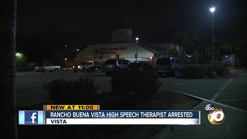 Former high school speech therapist arrested in Vista