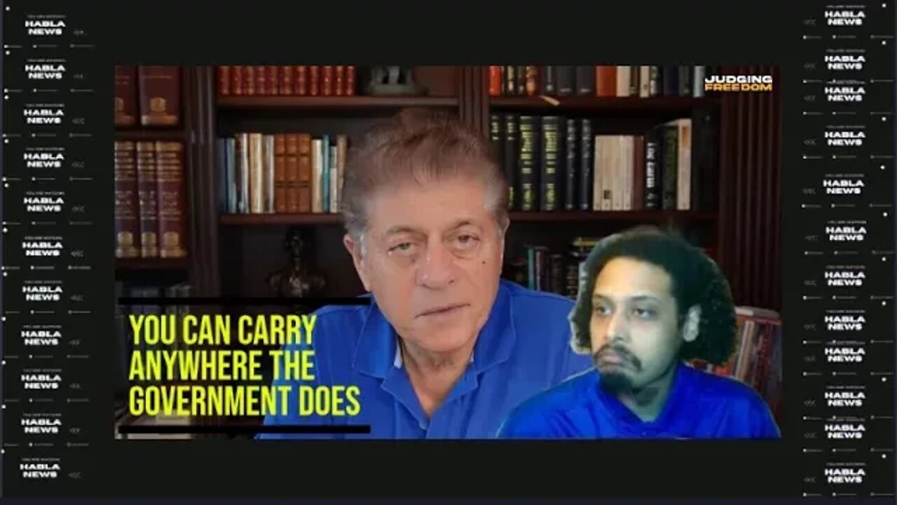 Judge Napolitano's interpretation of the Second Amendment. You CAN carry guns anywhere US Govt does.