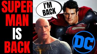 Henry Cavill Officially BACK As Superman In Black Adam | The Rock Says They Listened To The Fans