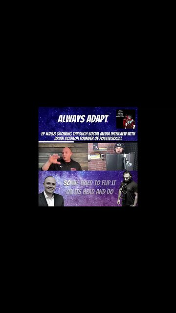 Always Adapt - Clip From Ep 288 Growing Through Social Media Brian Scanlon Founder of Postedsocial