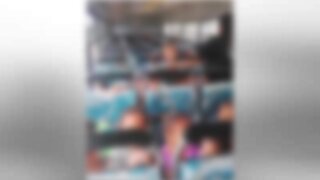 South Africa - Port Elizabeth - pupils on a bus singing in sabela (Video) (Nv3)