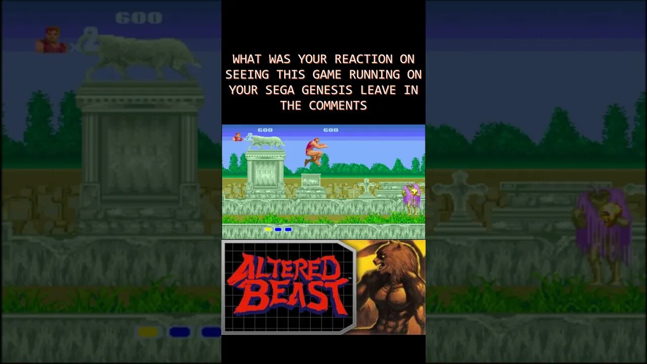 WHAT WAS YOUR REACTION ON SEEING THIS GAME RUNNING ON YOUR SEGA GENESIS LEAVE IN THE COMMENTS