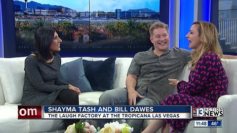 Shayma Tash and Bill Dawes at the Laugh Factory