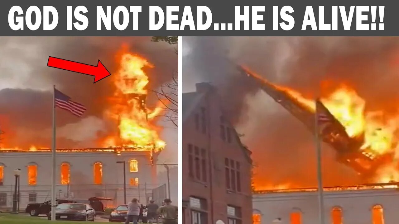 GOD SMITES THIS LGBTQ CHURCH, STRUCK BY LIGHTNING AND BURNS TO THE GROUND!!