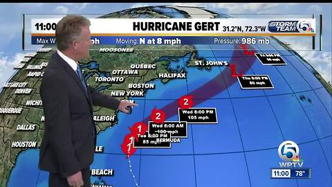 Gert becomes second hurricane of the 2017 season