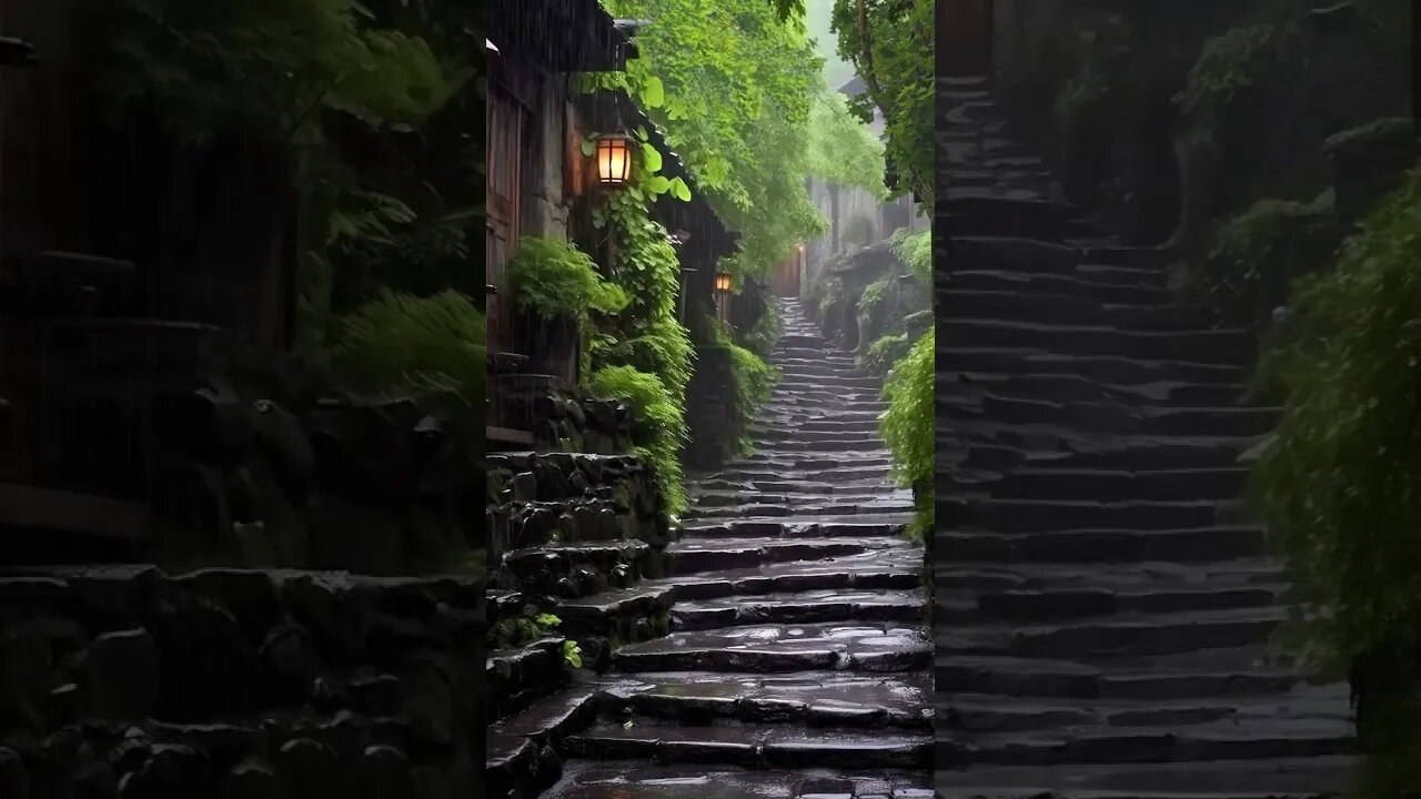 街角下雨声助眠：下雨声助眠音乐，忘却城市烦恼，实现快速放松，深度冥想，治愈失眠焦虑#BGM#shorts #shortvideo #rainsounds #sleepmusic #rain