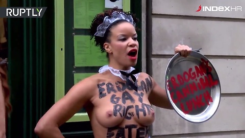 FEMEN protiv Erdogana: Prosvjed aktivistica u Parizu