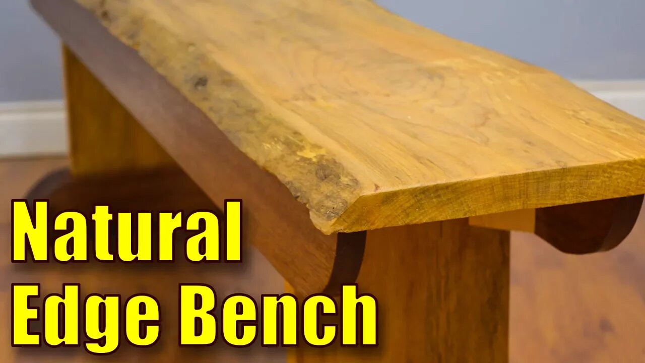 How to Make a Live Edge Bench | Natural Edge Bench