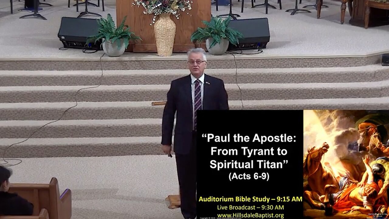 “Paul the Apostle: From Tyrant to Spiritual Titan” (Acts 6-9) - Sunday Bible Study, Nov 10, 2024