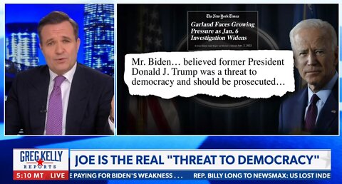 GREG KELLY REPORTS 4/04/22 - JOE STILL THINGS TRUMP IS A THREAT TO DEMOCRACY!