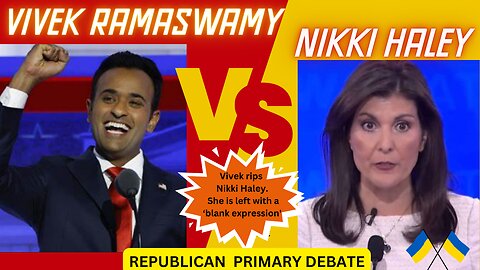 Vivek rips Nikki Haley. She is left with a blank expression