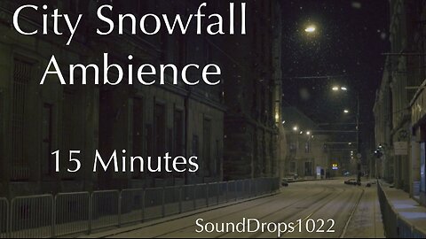 15 Minutes of Snowy Cityscape - Downtown Serenity