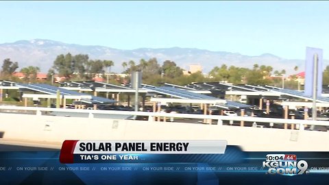 Impact of Tucson International Airport's solar panels, one year update