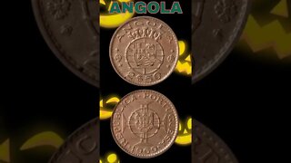 Angola 2.5 Escudos 1969.#shorts #coinnotesz