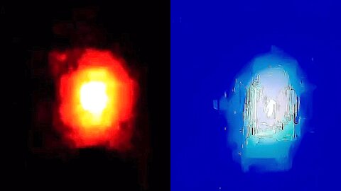 Llantrisant Red Orb - 2nd April 2020 - 10.30pm - Power Station Hill