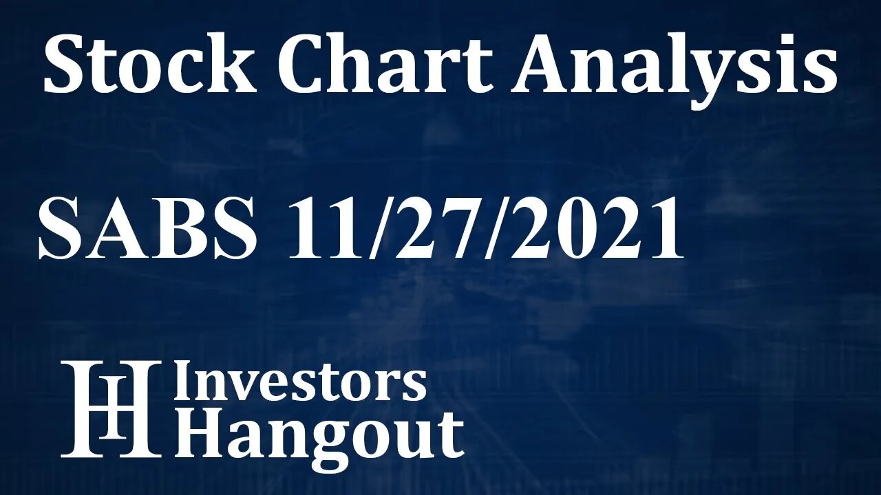 SABS Stock Chart Analysis SAB Biotherapeutics Inc. - 11-27-2021