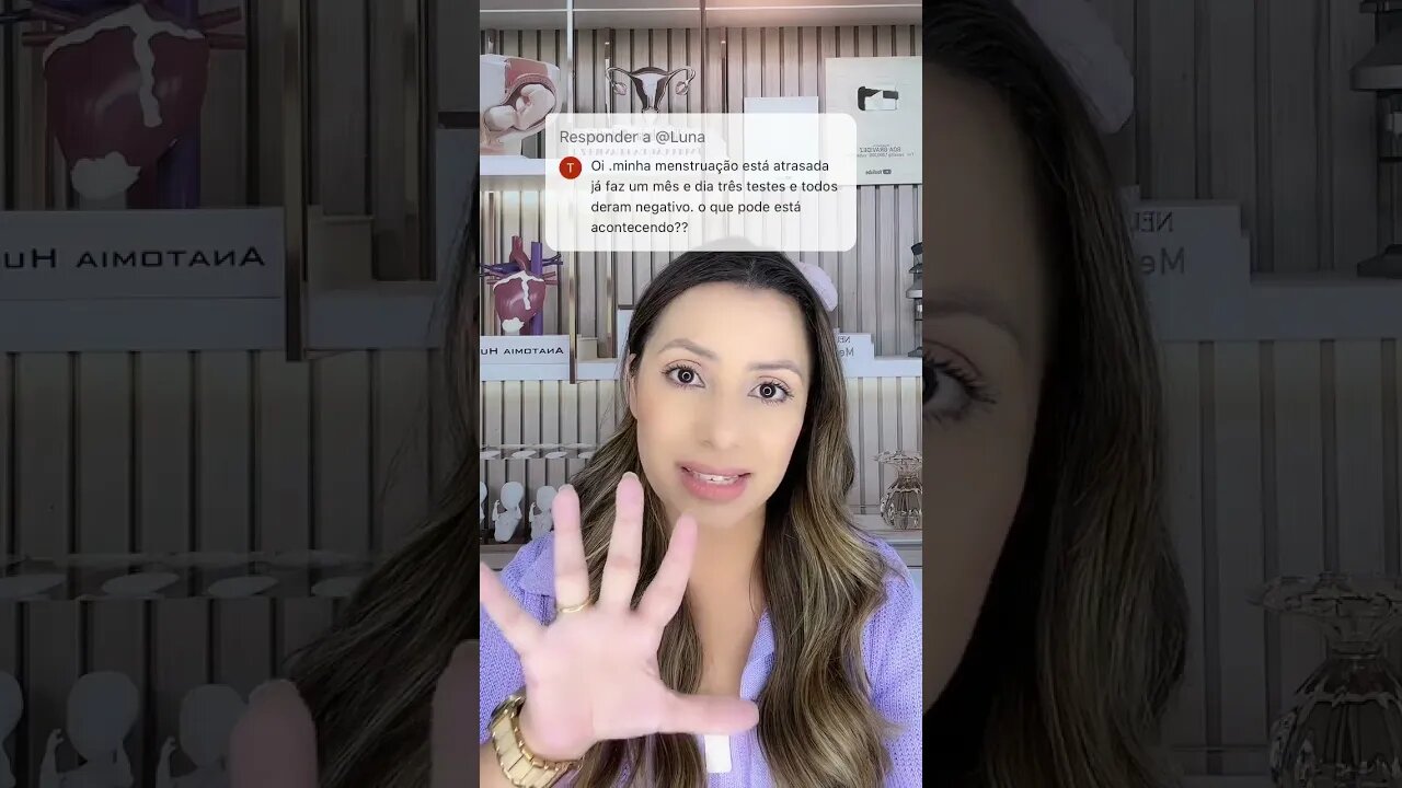 Minha menstruação está atrasada fiz teste gravidez deu negativo, o que está acontecendo?