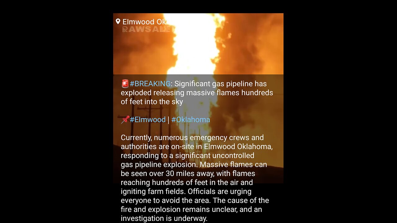 News Shorts: Gas Pipeline Blows in Oklahoma