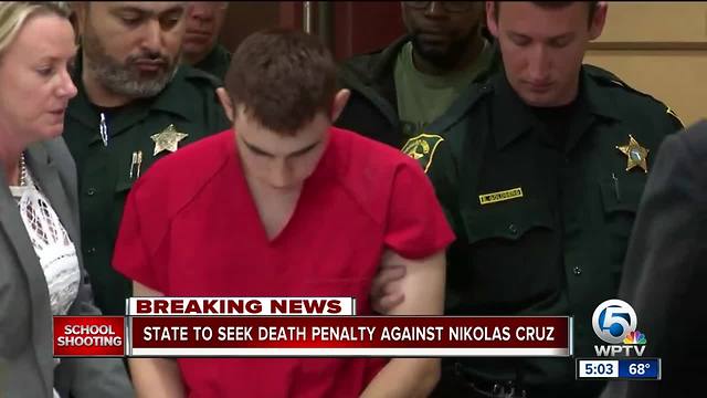 Florida prosecutors to seek death penalty for Nikolaus Cruz