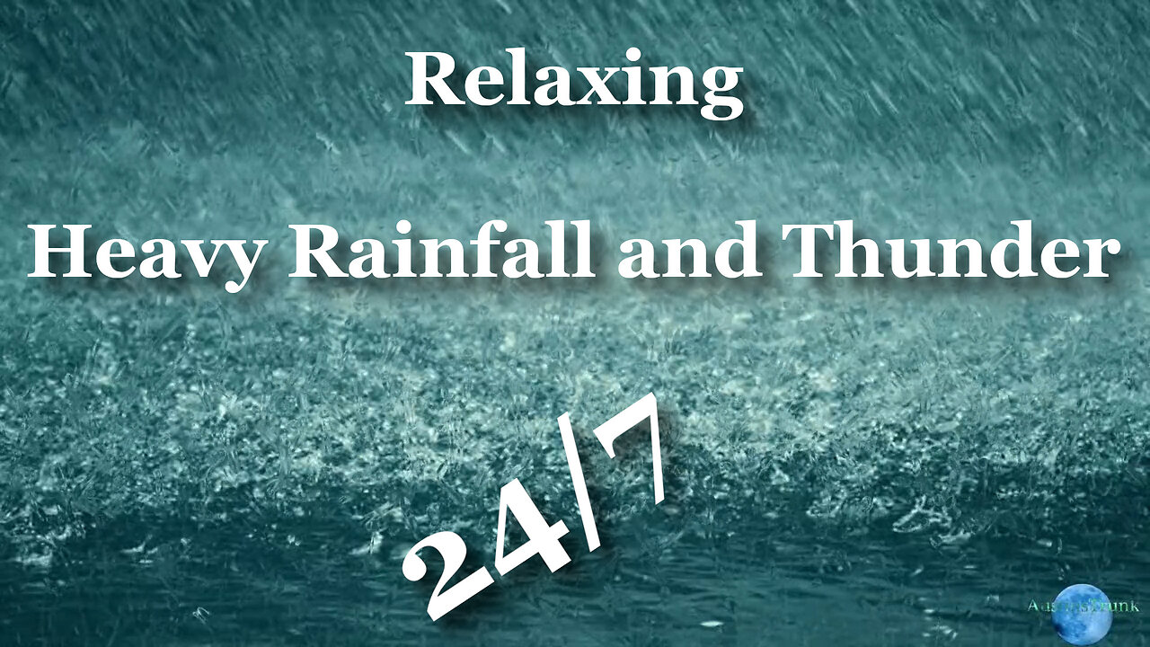 LIVE - 24/7 HEAVY RAINFALL WITH THUNDER AMBIENT SLEEP SOUNDS